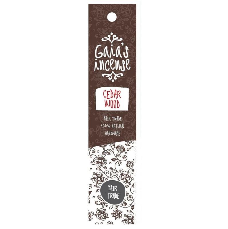 Gaia's Incense Ceder wood wierook 15.00 Stuks