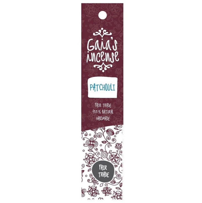 Gaia's Incense Wierook patchouli valley 15 Stuks