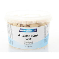 Nova Vitae Amandelen wit ongebrand raw 300.00 Gram