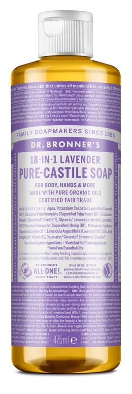 Dr Bronners Liquid soap lavendel 475.00 Milliliter
