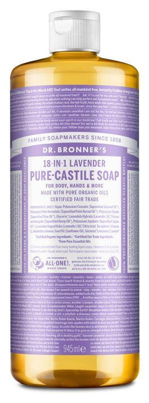 Dr Bronners Liquid soap lavendel 945 Milliliter