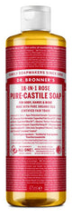 Dr Bronners Liquid soap roos 475.00 Milliliter
