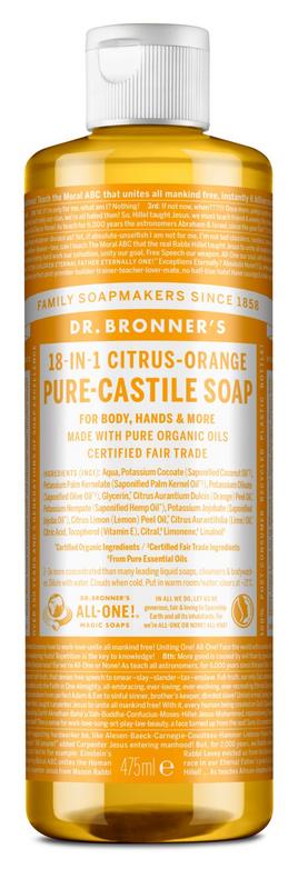 Dr Bronners Liquid soap citrus/orange 475 Milliliter