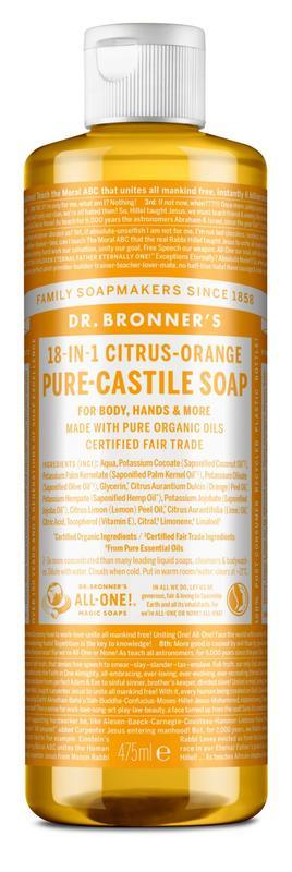 Dr Bronners Liquid soap citrus/orange 475 Milliliter