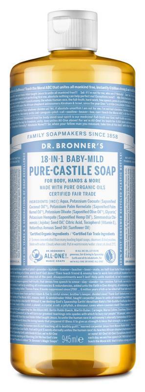 Dr Bronners Baby liquid soap neutral mild 945 Milliliter