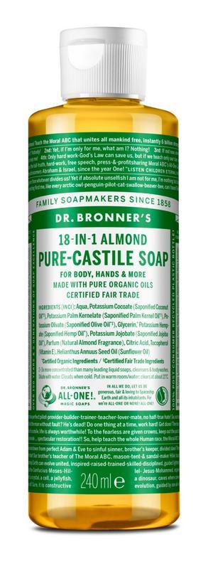 Dr Bronners Liquid soap amandel 240 Milliliter