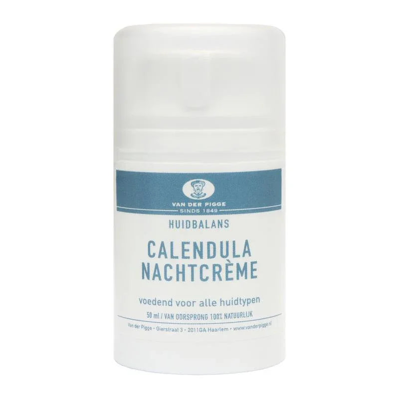 van der Pigge Huidbalans nachtcreme calendula 50 Milliliter
