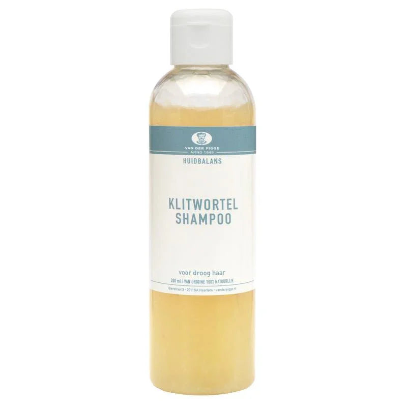 van der Pigge Huidbalans shampoo klitwortel droog haar 200 Milliliter