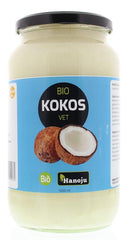 Hanoju Kokosolie geurloos glasfles bio 1 Liter