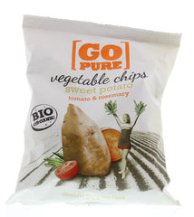 Go Pure Chips sweet potato tomato & rosemary bio 80 Gram