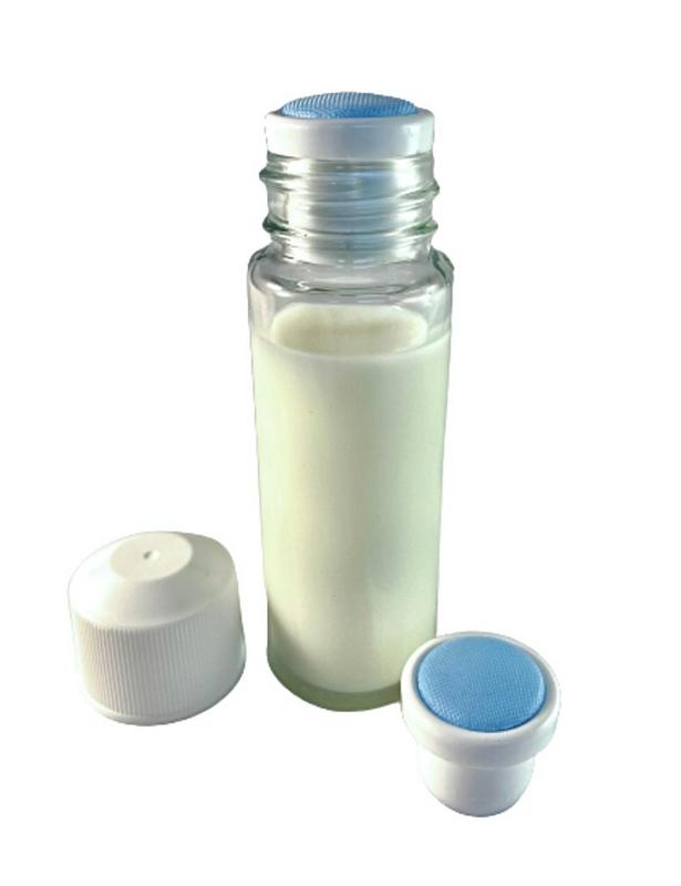 Brocacef Depper flacon glas 30ml blauw depperopzet 40 Stuks