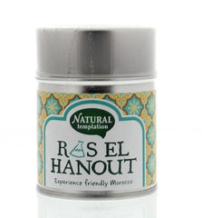 Natural Temptation Ras el hanout kruiden bio 45.00 Gram