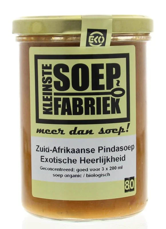Kleinstesoepfabriek Zuid Afrikaanse pinda soep bio 400 Milliliter