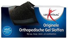 Lucovitaal Orthopedische gel sloffen zwart maat 40-41 1.00 Paar