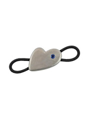 Lichtwesen Halsbandsieraad honden hart zilver met edelsteen 1 Stuks