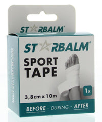 Star balm Sport tape 3.8cm x 10m single box 1.00 Stuks