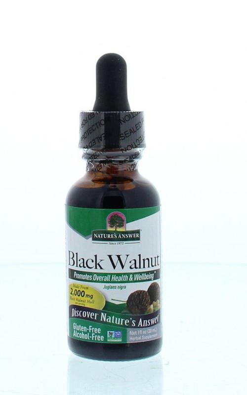 Natures Answer Zwarte walnoot extract alcoholvrij 30.00 Milliliter