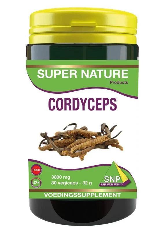 SNP Cordyceps extra forte 3000mg puur 30 Vegetarische capsules