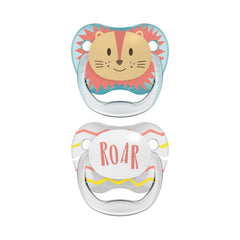 Dr. Brown's Fopspeen prevent animal faces F1 blauw 2 Stuks