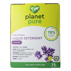 Planet Pure Wasmiddel vloeibaar universeel lavendel 3 Liter
