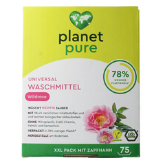 Planet Pure Wasmiddel vloeibaar universeel wild rose 3 Liter