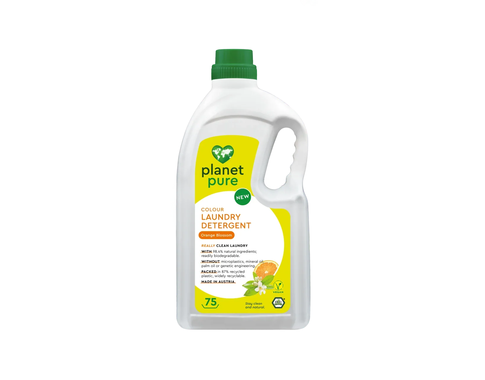 Planet Pure Wasmiddel vloeibaar gekleurde was orange 3 Liter