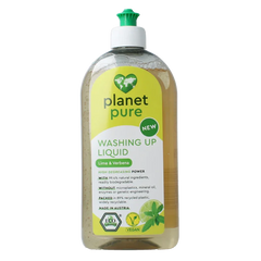 Planet Pure Afwasmiddel lime & verbena 500 Milliliter