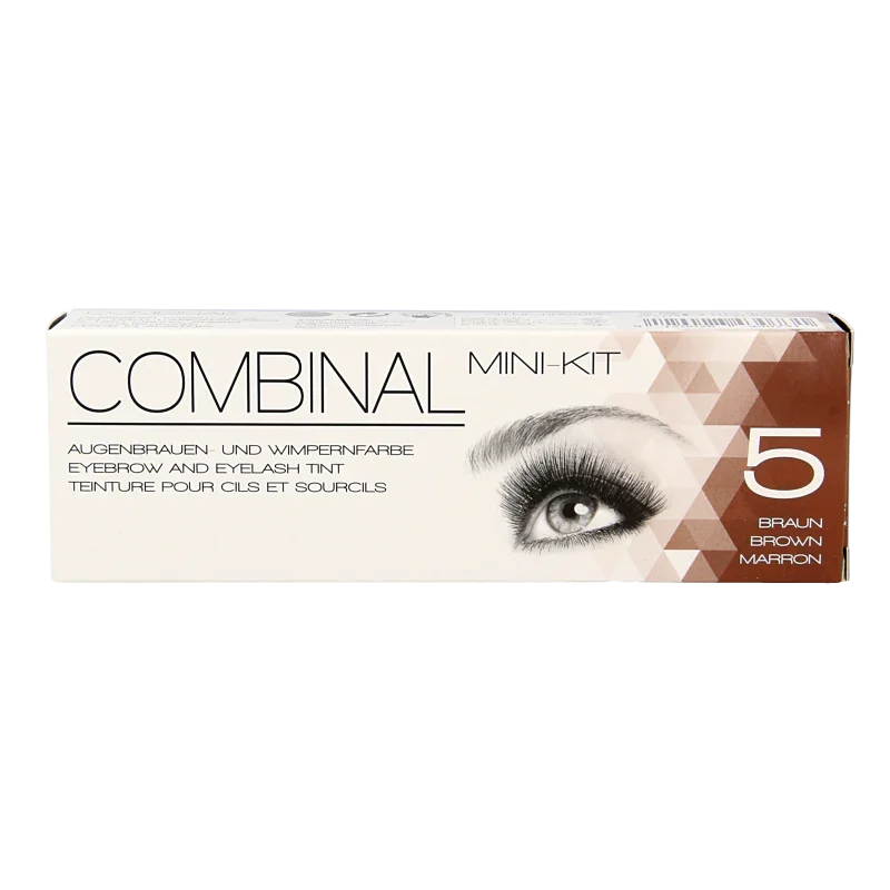 Combinal Wenkbrauwen wimperverf kit bruin 1 Set