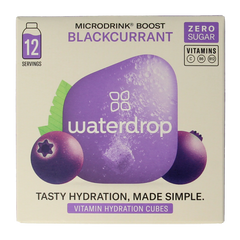 Waterdrop Microdrink boost blackcurrant bruistabletten 12 Stuks