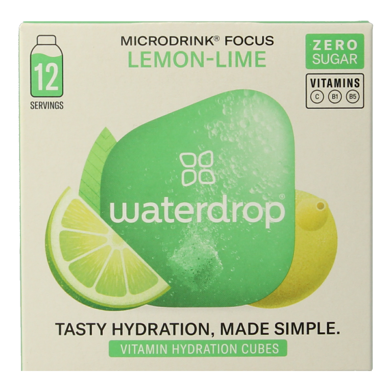 Waterdrop Microdrink focus lemon lime bruistabletten 12 Stuks