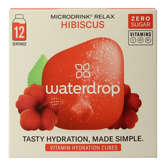 Waterdrop Microdrink relax hibiscus bruistabletten 12 Stuks