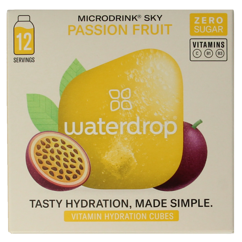 Waterdrop Microdrink sky passion fruit bruistabletten 12 Stuks