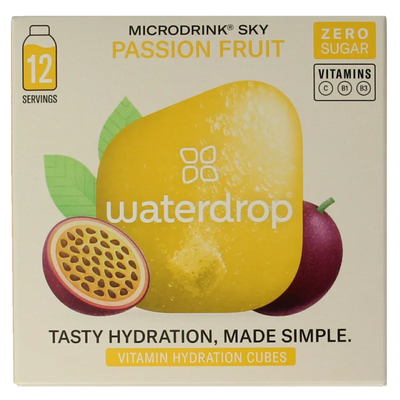 Waterdrop Microdrink sky passion fruit bruistabletten 12 Stuks
