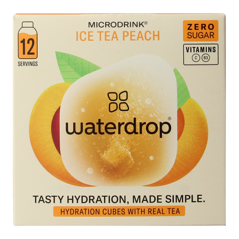 Waterdrop Microdrink ice tea peach bruistabletten 12.00 Stuks