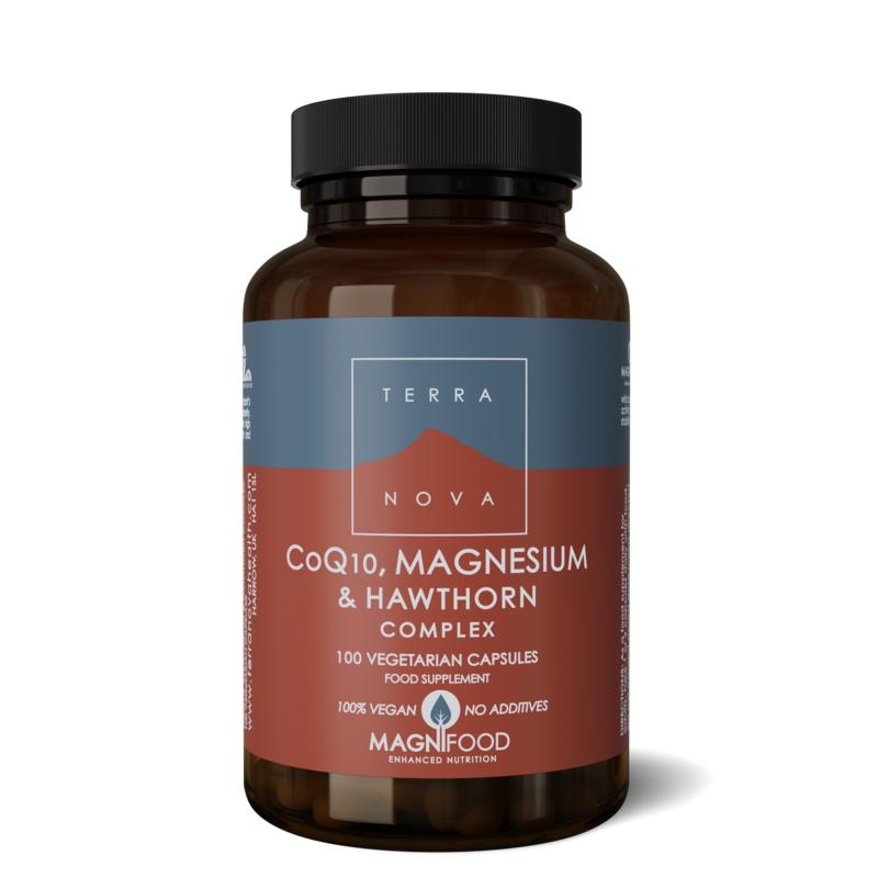 Terranova Co Q10, magnesium & hawthorn complex 100.00 Vegetarische capsules