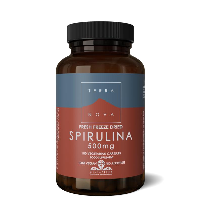 Terranova Spirulina 500mg 100.00 Vegetarische capsules