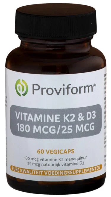 Proviform Vitamine K2 180mcg & D3 25mcg 60 Vegetarische capsules
