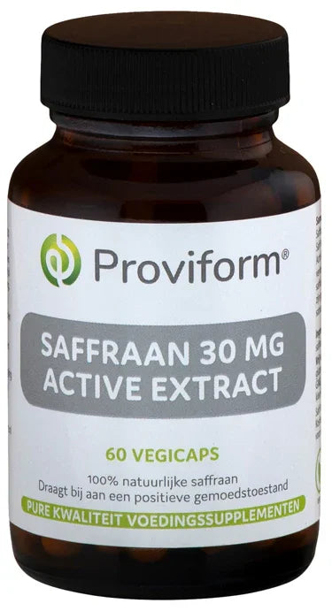 Proviform Saffraan 30 mg active extract 60 Vegetarische capsules