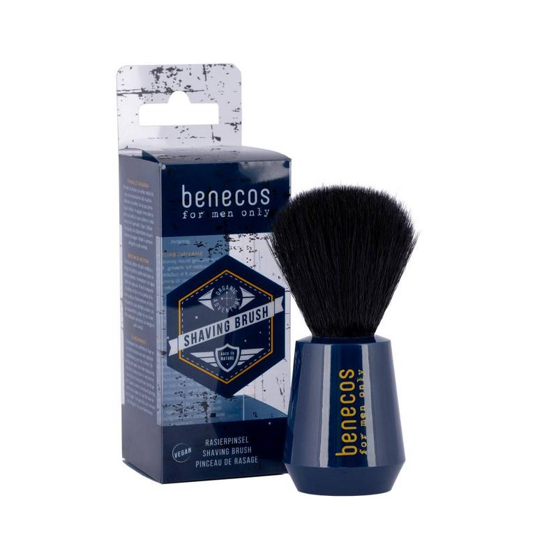 Benecos natural beauty Natural for men only shaving brush - scheerkwast 1.00 Stuks