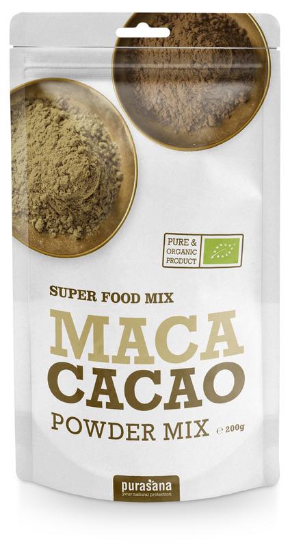 Purasana Maca & cacao poedermix vegan bio 200 Gram