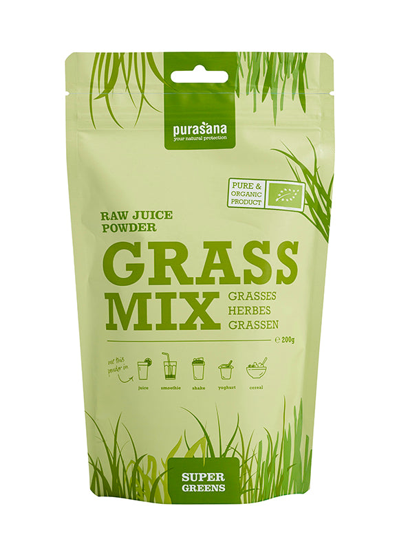 Purasana Grassenmix sappoeder bio 200 Gram