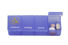 Able 2 Pillendoos 1 dag 4 vaks blauw NL 1 Stuks