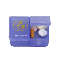 Able 2 Pillendoos 1 dag 2 vaks blauw NL 1 Stuks