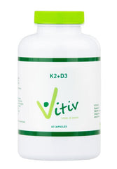 Vitiv Vitamine K2 (MK7) + D3 60.00 Capsules