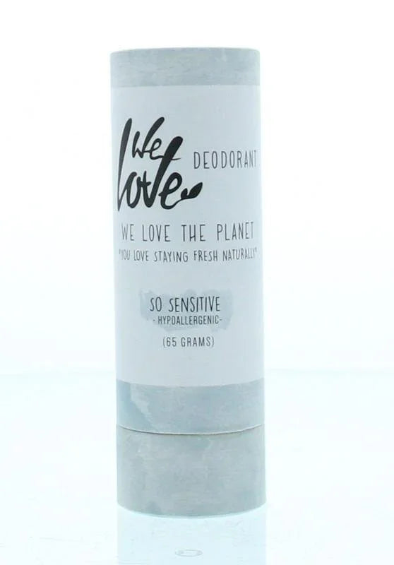 We Love 100% Natural deodorant stick so sensitive 65 Gram