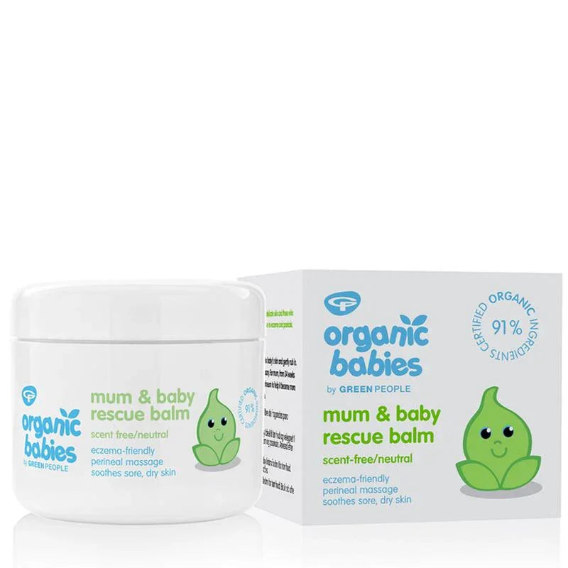 Green People Organic babies mum & baby rescue balm scent free 100 Milliliter