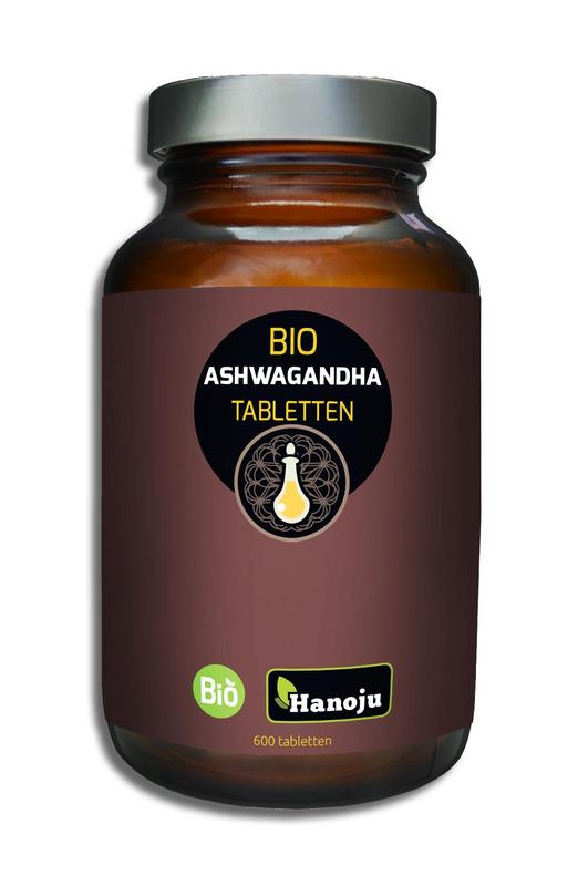 Hanoju Ashwagandha organic 500mg 600 Tabletten