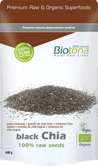 Biotona Black chia raw seeds bio 400 Gram