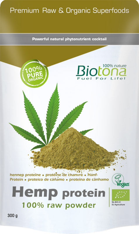 Biotona Hemp raw protein powder bio 300.00 Gram