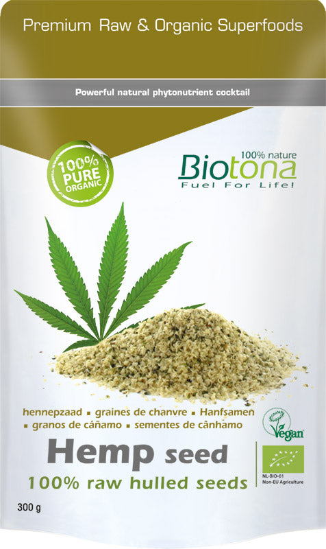 Biotona Hemp raw hulled seeds bio 300 Gram